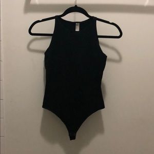 Sleeveless thong back bodysuit